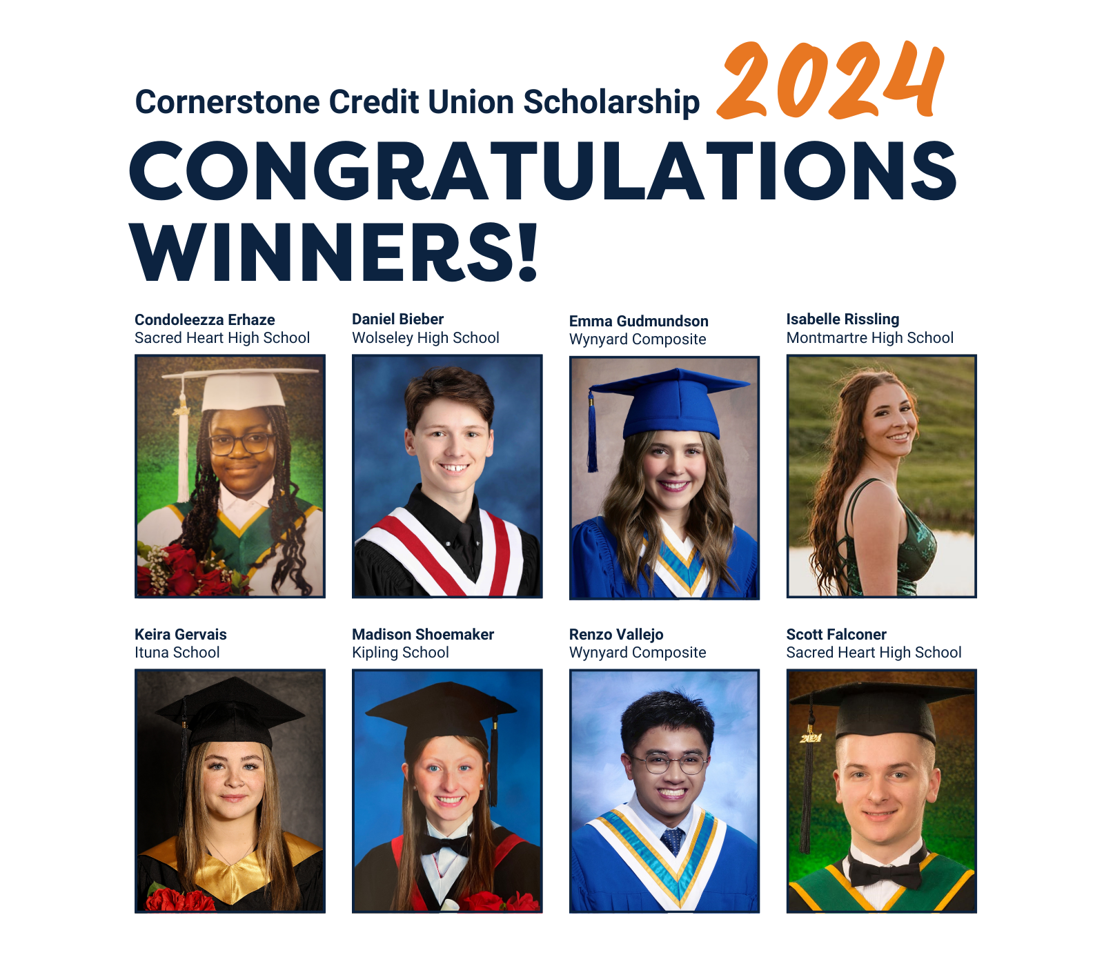 2024 CCU Scholarship Recipients